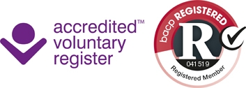 BACP accredited voluntary register and registered member marks